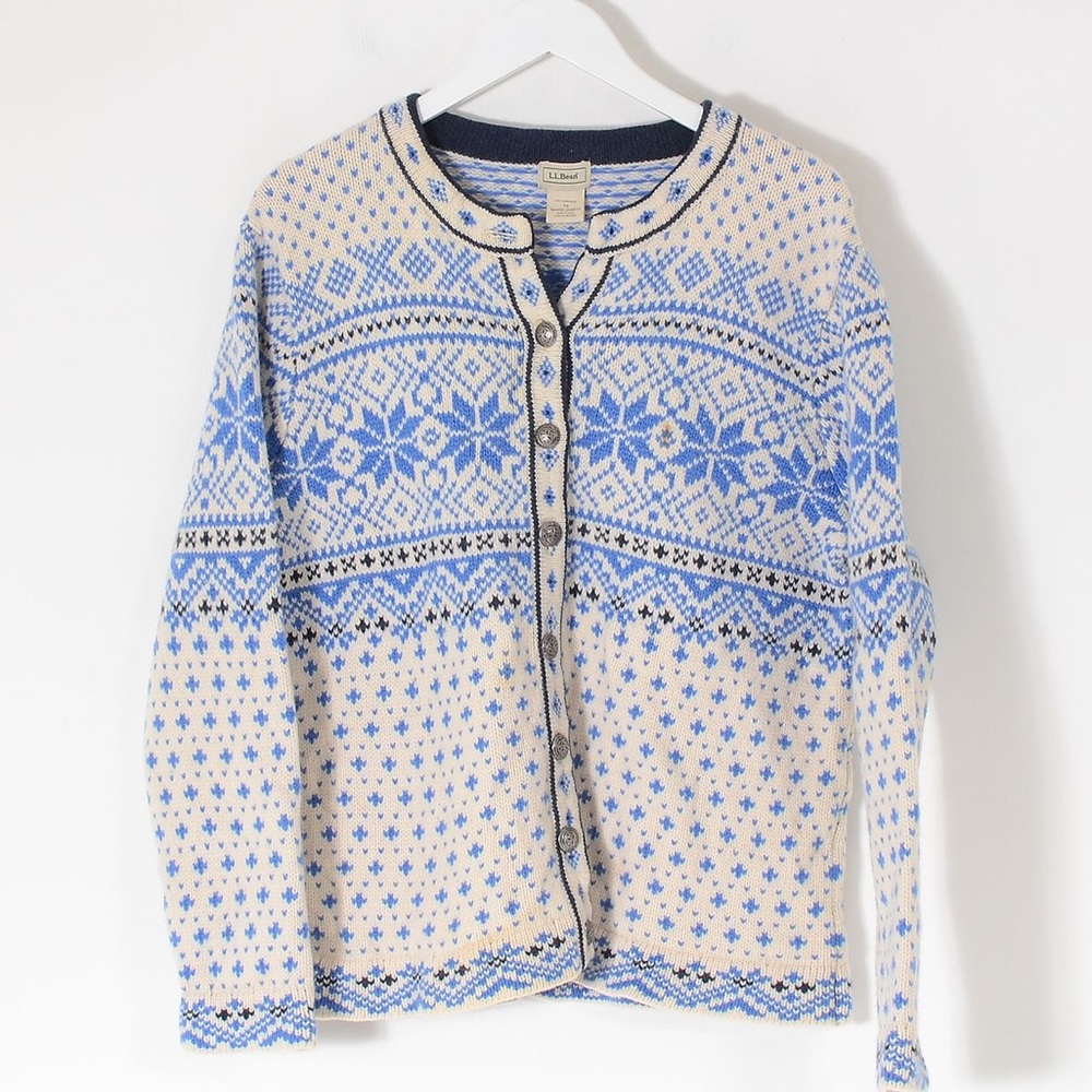 VINTAGE L.L. Bean Wool Cardigan